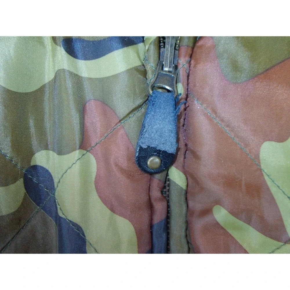 TEN WEST Boy's 14/16 Reversible Camo Quilted‎ Puffer Jacket  Removable Sleeves